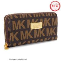 michael kors continental logo groot bruin portefeuilles Tassen Arnhem 8utki560